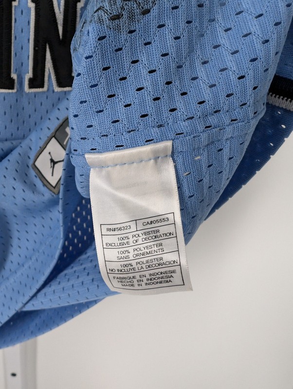 Nike Michael Jordan North Carolina Tar Heel Blue Mesh Basketball Jersey Y2K... gallery