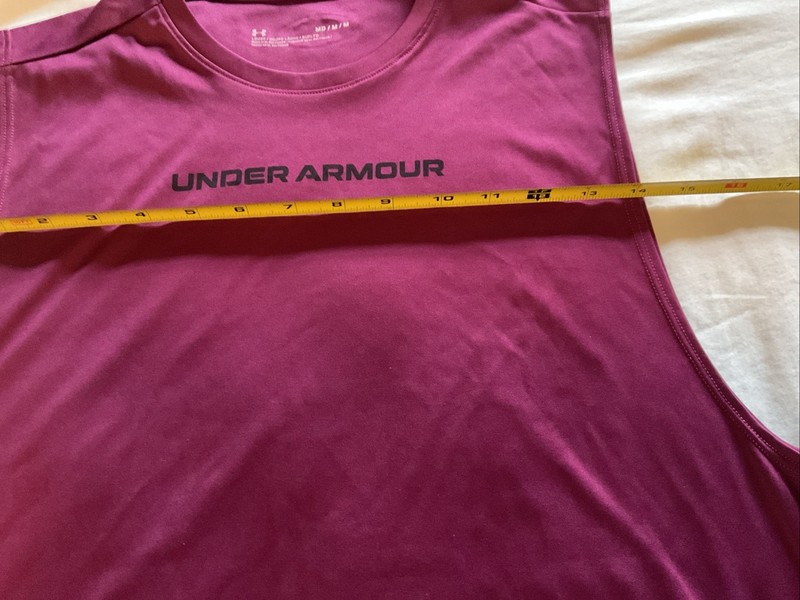 Under Armour Sleeveless Compression Shirt Maroon Size Md/ M/ M gallery