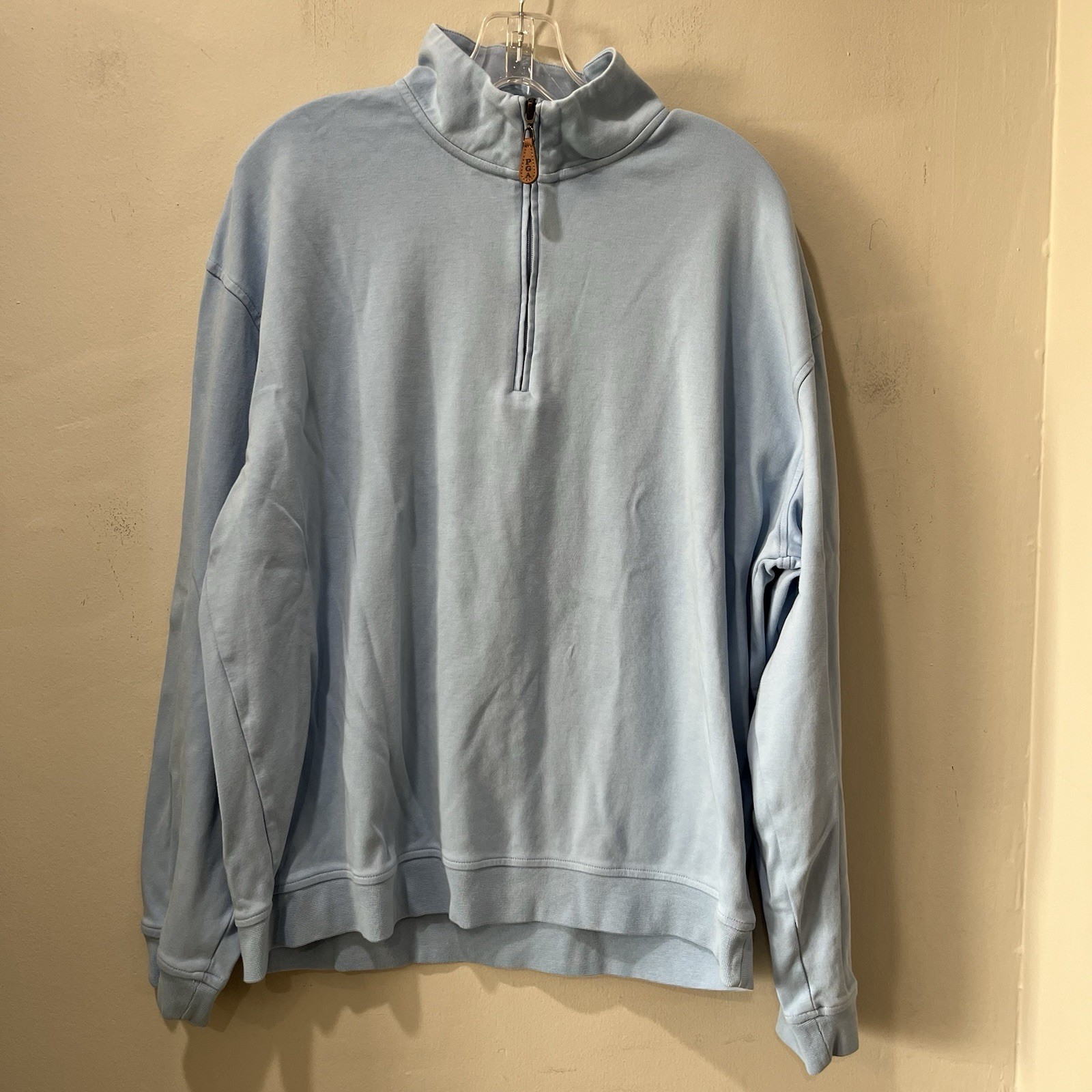 PGA Tour Golf 1/4 Zip Pullover Top Sweater Athletic Activewear Blue Mens XL gallery