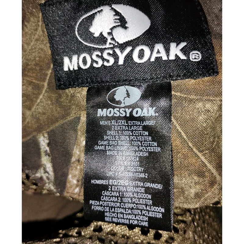 Mossy Oak Mens Dove Vest XL/2XL Break Up Country Camo Game Bag Breathable NWT gallery