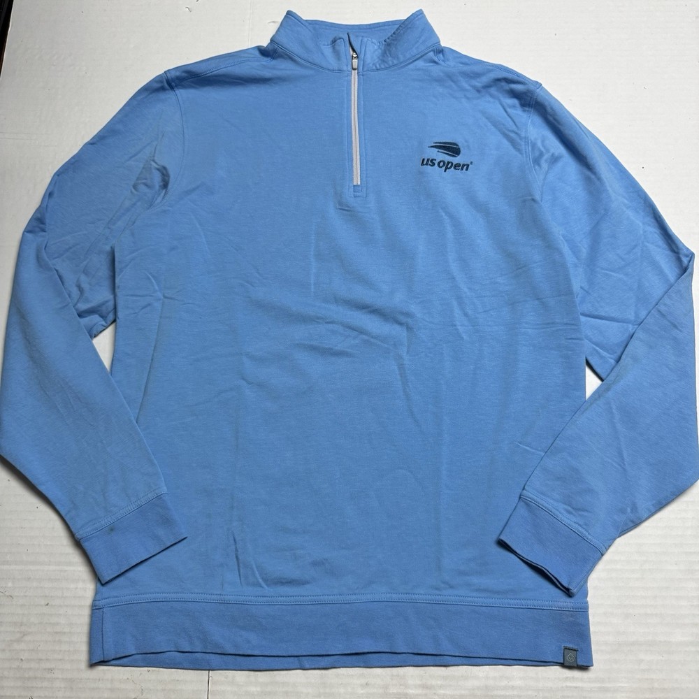 Tasc Performance x US Open Carrollton Collection Blue Cloud French Terry 1/4 Zip