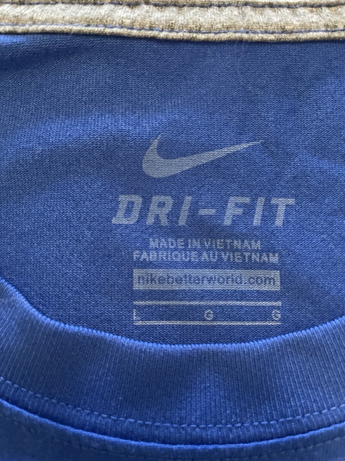 Men’s Air Force Football Nike Dri Fit Shirt L Blue Athletic Performance Large gallery
