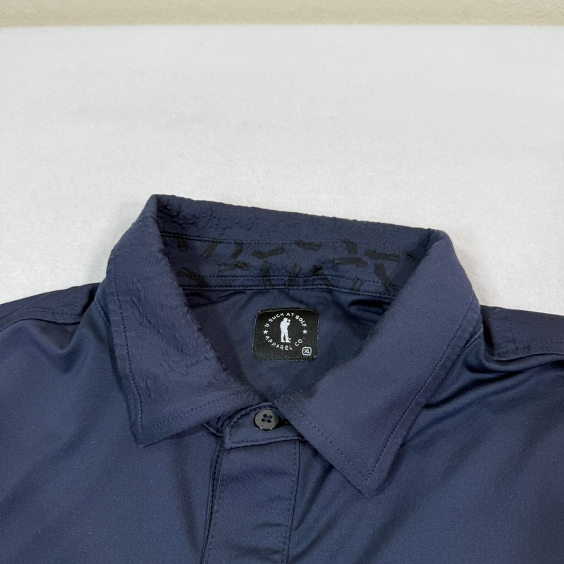 U Suck At Golf Polo Shirt Mens XL Navy Blue USAG Active Tee Outdoor Casual gallery