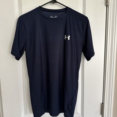 Under Armour Size CL Navy Heatgear Compression Short Sleeve T Shirt