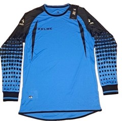 New Blue Kelme Team Long Sleeve Soccer Goal Keeper Jersey Shirt Size US 14