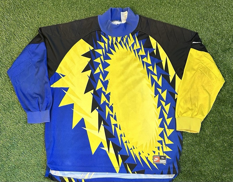 VTG Nike Team Sports Goalie Jersey XL Made in USA 90s Geometric Streetwear Y2K gallery