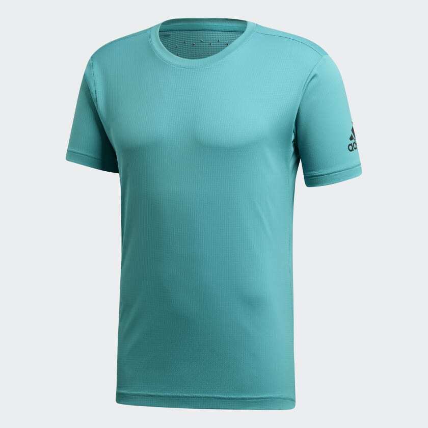 ADIDAS FREELIFT CLIMACHILL TEE MEN SIZE SMALL HI-RES AQUA NEW RUNNING COMFORT gallery