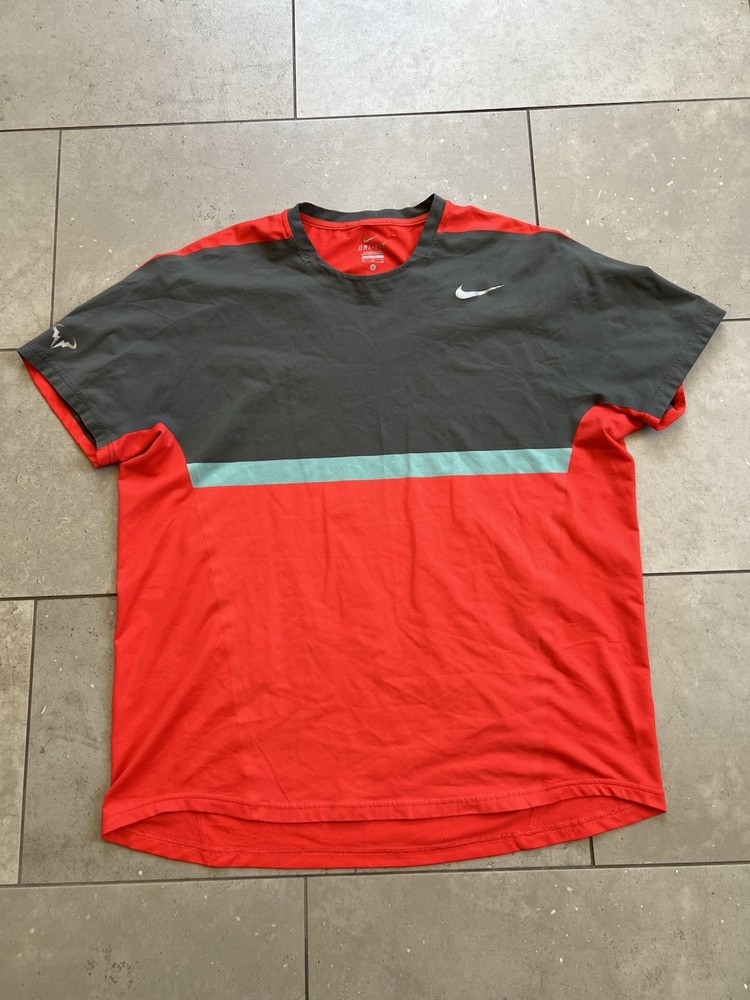 Nike Premier Rafael Nadal 2014 Australian Open Rafa Crew Light Crismon Shirt XL