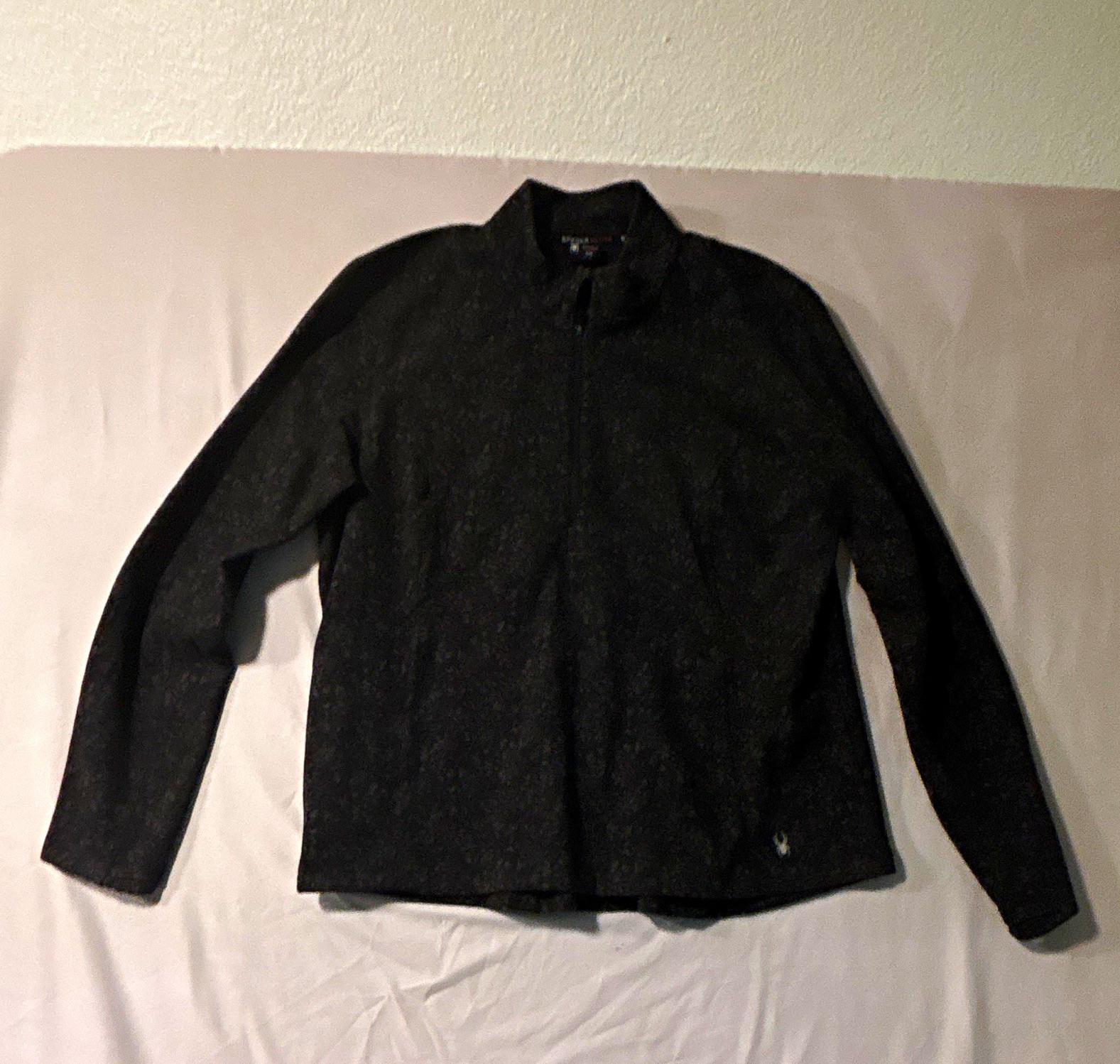 Spyder Spyder Active Men’s Black 1/4 Zip Mock Neck Polyester Logo Pullover XXL gallery