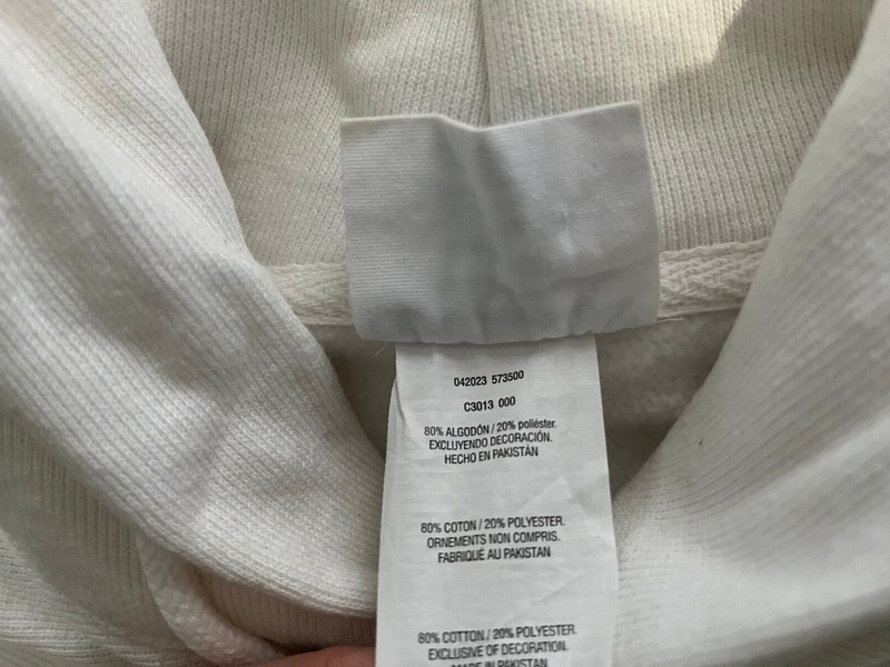 Champion Reverse Weave OHIO STATE Graphics WHITE Hoodie Sweatshirt Adult Sz L gallery