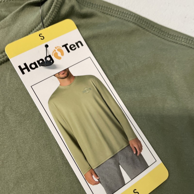 HANG TEN Men's Long Sleeve Sun Tee Shirt UV PROTECTION UPF 50+ GREEN Quick SMALL gallery