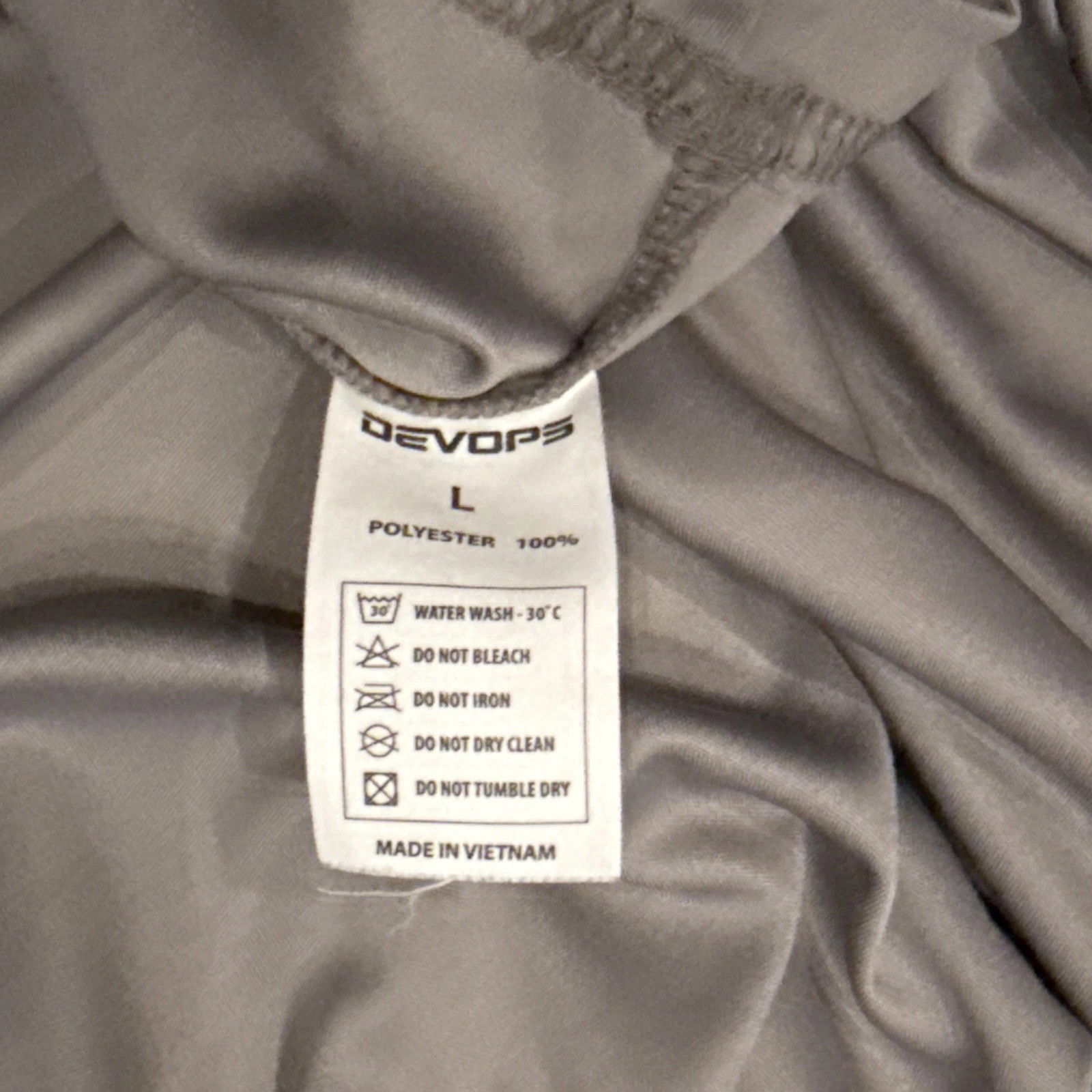 Devops Long Sleeve Gray Polyester Athletic Shirt - Lot Of 2 - Men’s Large gallery