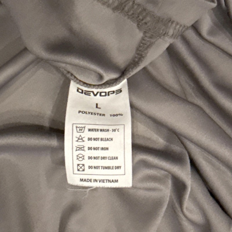 Devops Long Sleeve Gray Polyester Athletic Shirt - Lot Of 2 - Men’s Large gallery