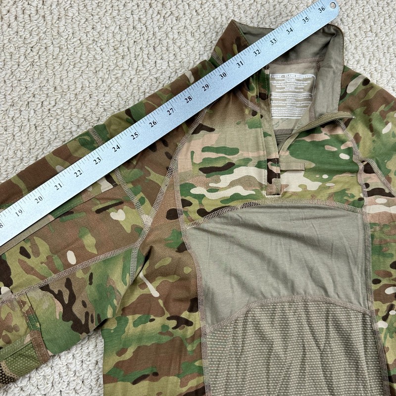 Army Combat Shirt Men M Flame Resistant Operational Camo 1/4 Zip FR Pullover USA gallery