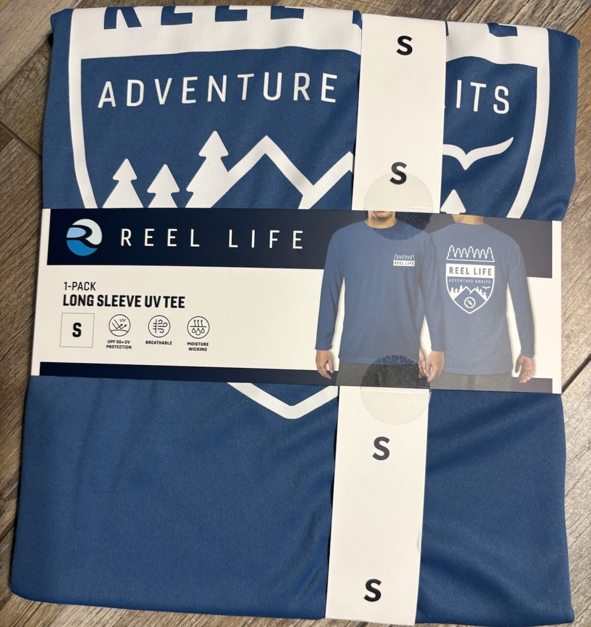Reel Life Men’s Sun Defender Lightweight Long Sleeve UV T-Shirt Small New gallery