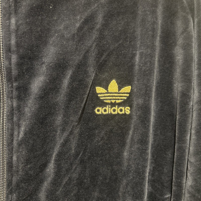 Adidas Mole Velour Track Top Jacket Navy Blue Size XL New Y2K (2002) gallery