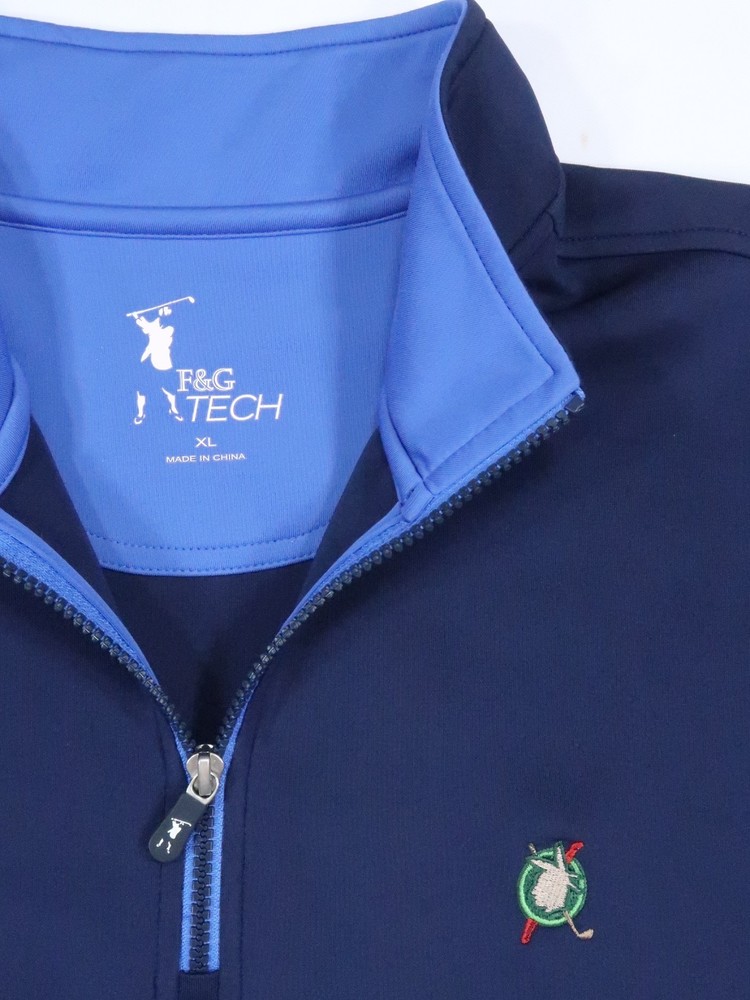 New Fairway & Greene RedStick Go9lf Club Vero Beach XL 1/4 zip Caves pullover FL