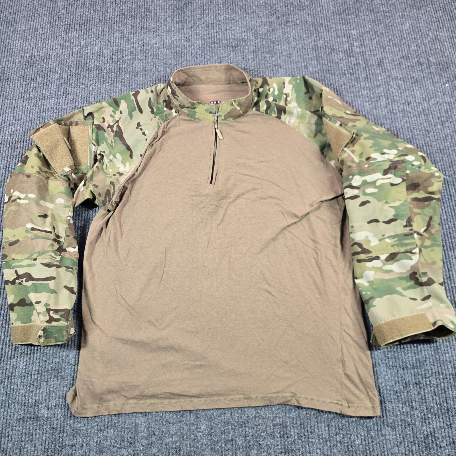 TRU-SPEC Combat Shirt Mens 2XL Multicam 1/4 Zip Long Sleeve Cordura Baselayer gallery