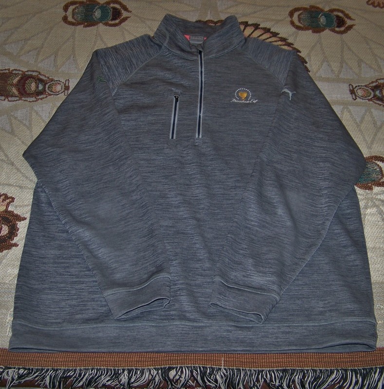 PUMA Zip Pullover Sweater Shirt PRESIDENTS CUP LIBERTY NATIONAL GOLF CLUB Sz 2XL gallery