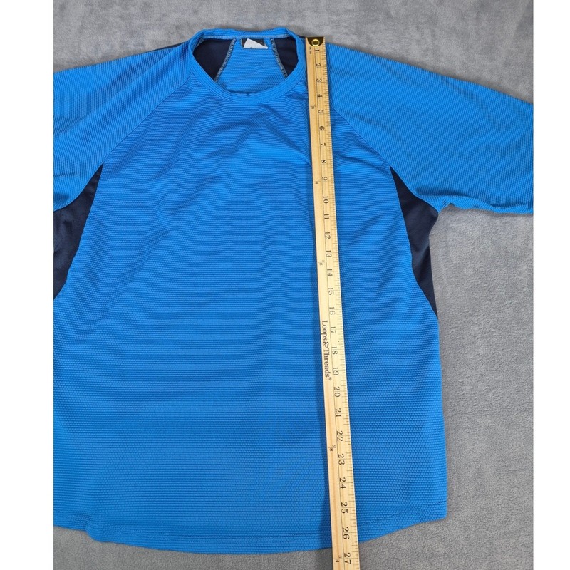 Nike Sphere Dry Mens Medium Blue Short Sleeve Athletic Training Shirt Raglan gallery