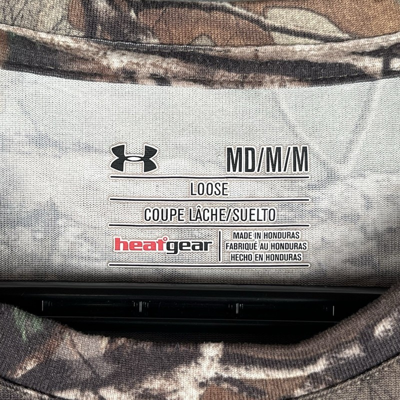 Under Armour Realtree Shirt Mens Medium Brown Camo Long Sleeve Hunting Outdoors gallery