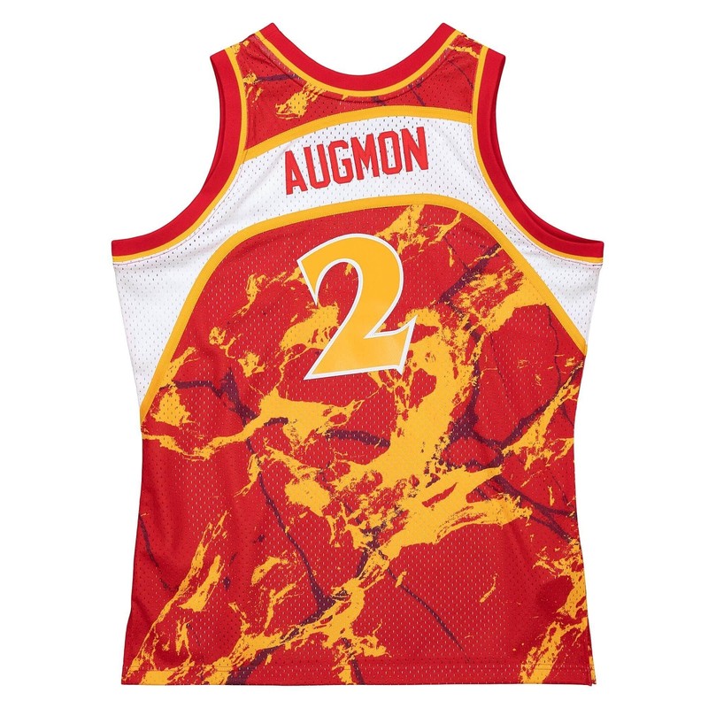 MITCHELL & NESS NBA TEAM MARBLE SWINGMAN JERSEY ATLANTA HAWKS 1991 STACEY AUGMON gallery