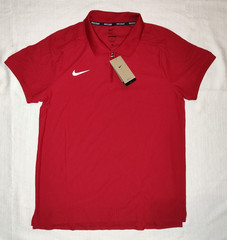 Nike Court Slam Dri-FIT ADV 1/4 Zip Tennis Polo Red HQ0792-673 Large Slim L