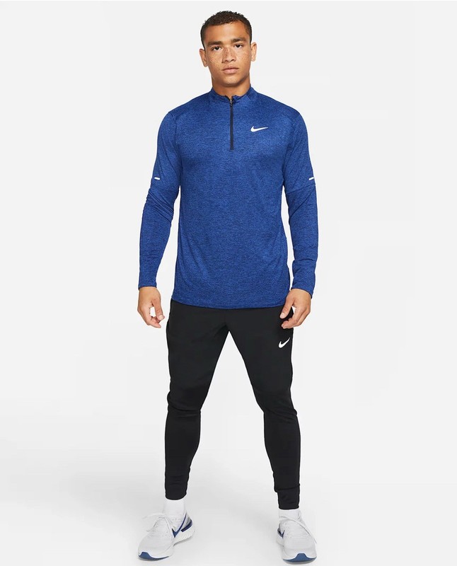 NEW Nike Dri-FIT Element Running Long Sleeve Top MEDIUM w/ Zip Swoosh DD4756-451 gallery