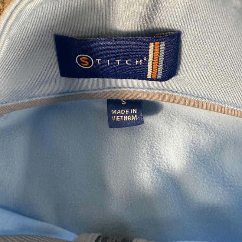 Stitch Pullover Mens Small Blue Quarter Zip Golf Performance 1911 Crest Logo gallery