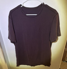Lululemon Athletica Men’s Black Short Sleeve Crewneck Stretch Logo Tee M