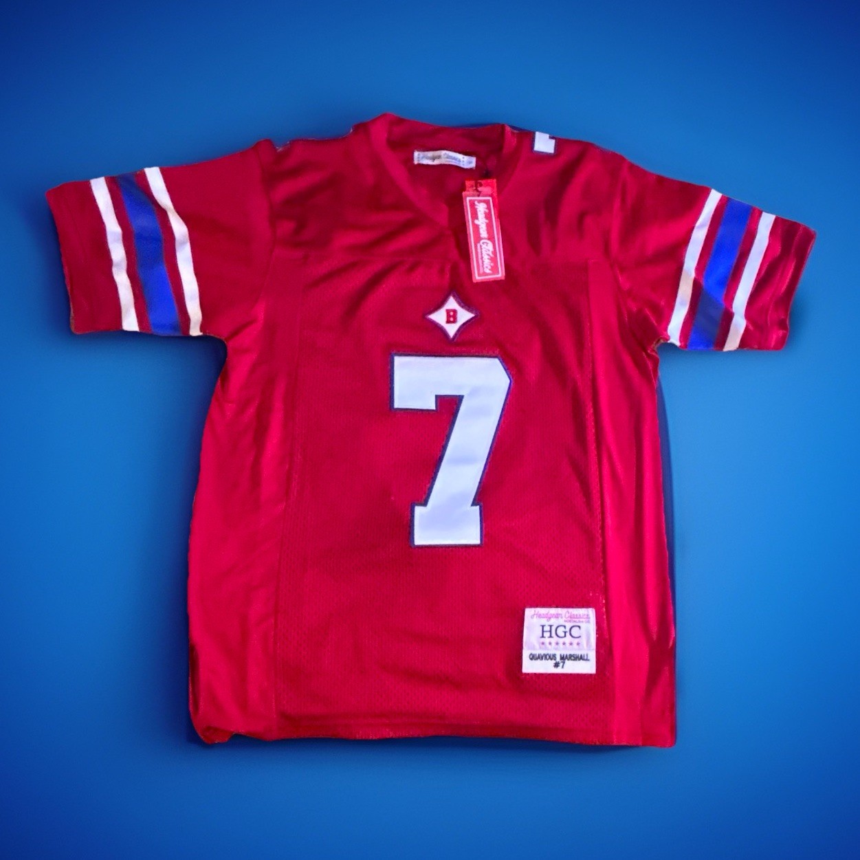 Headgear Classics Migos Rapper Quavo Berkmar High School Football Jersey Sz S gallery
