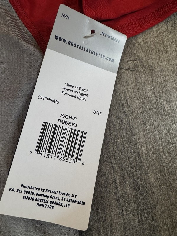 NWT Russell Athletic Performance Training Compression Shirt Men's Small Red gallery