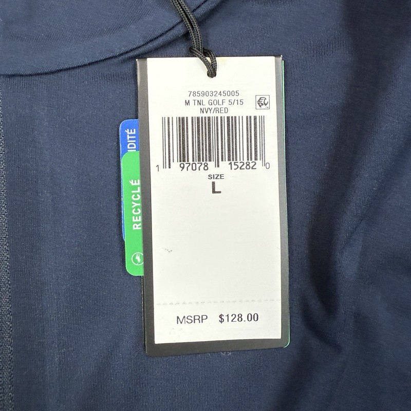 RLX Ralph Lauren Men's Performance Half-Zip Pullover Navy Red Size Large NWT gallery