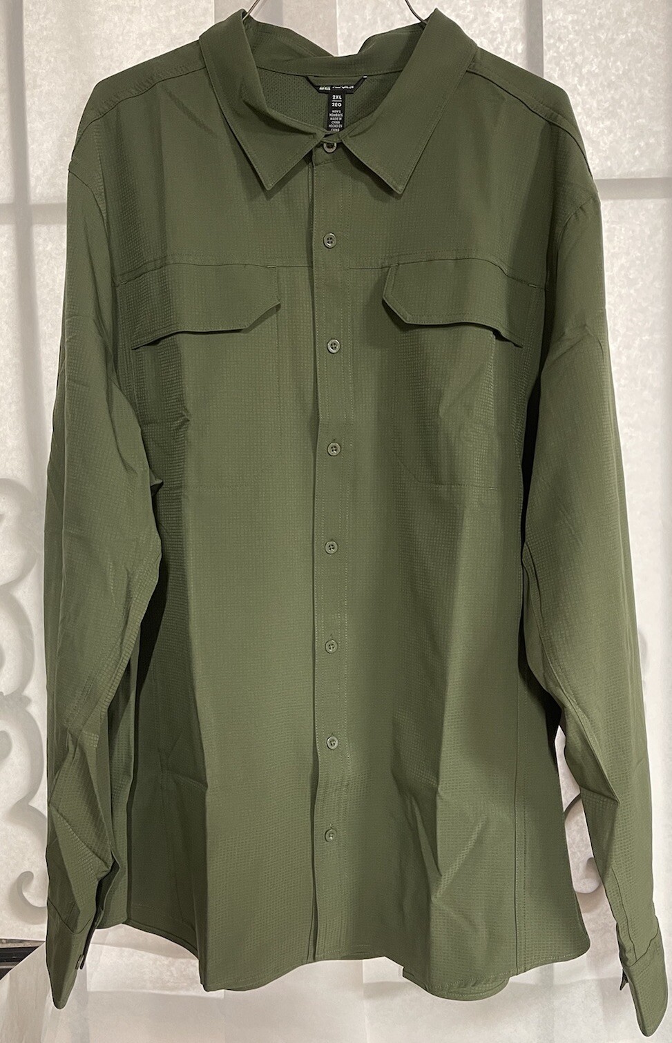 Allforth Mens Performance Outdoor Long Sleeve Shirt, Sea Turtle Green 2XL gallery