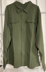 Allforth Mens Performance Outdoor Long Sleeve Shirt, Sea Turtle Green 2XL