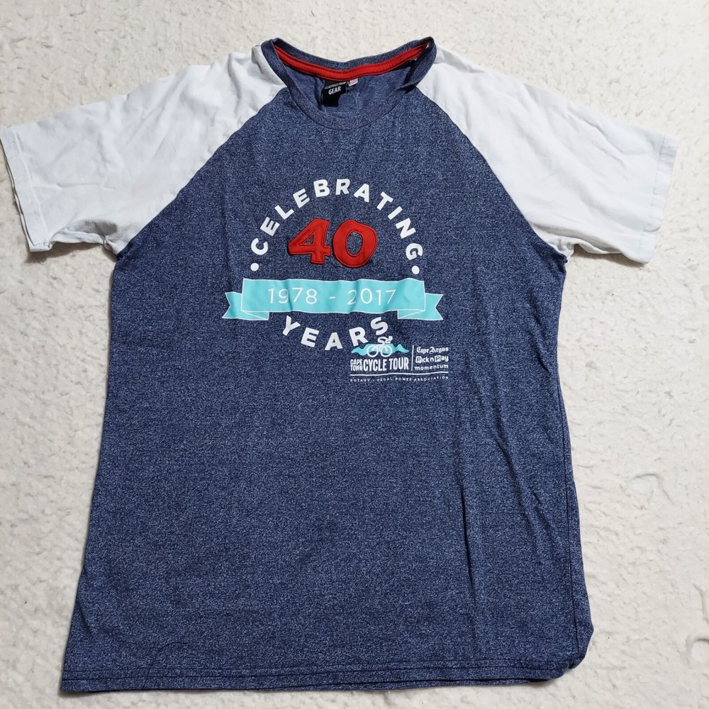 Cape Town Cycle Tour Gear T-SHIRT Mens Size Large SOUTH AFRICA Short Sleeve