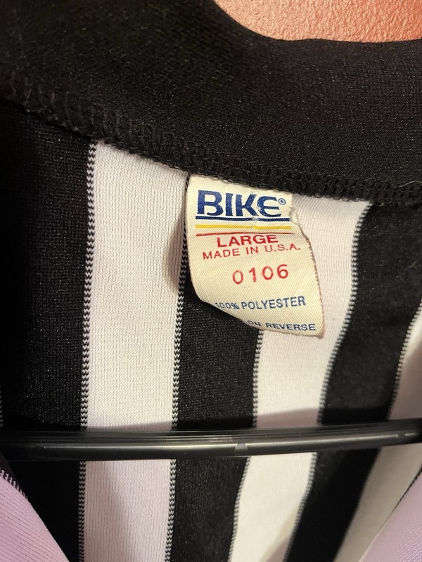 Vintage BIKE Referee 1/4 Zip Polo Shirt Sz Large Pocket 80s-90s Made In USA gallery