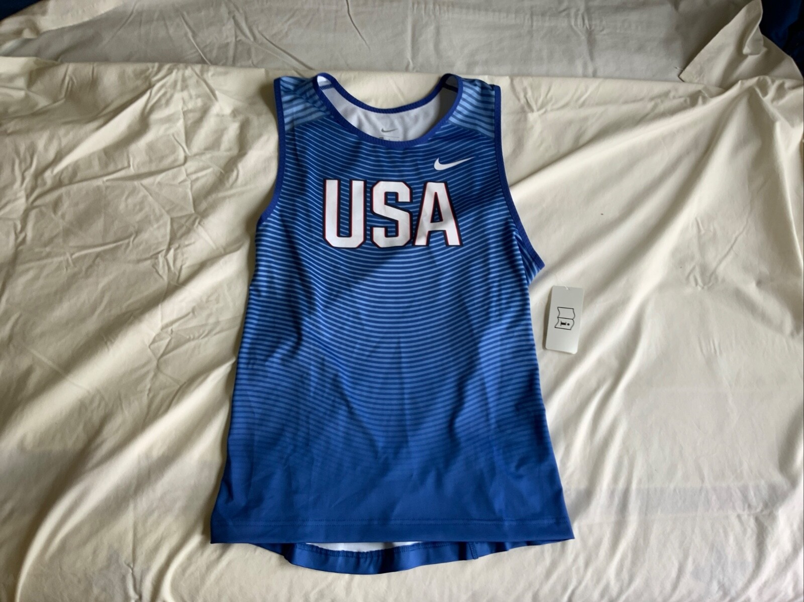 NEW Nike Pro Elite Team USA Olympics Track Jersey Blue Men’s Size Large gallery