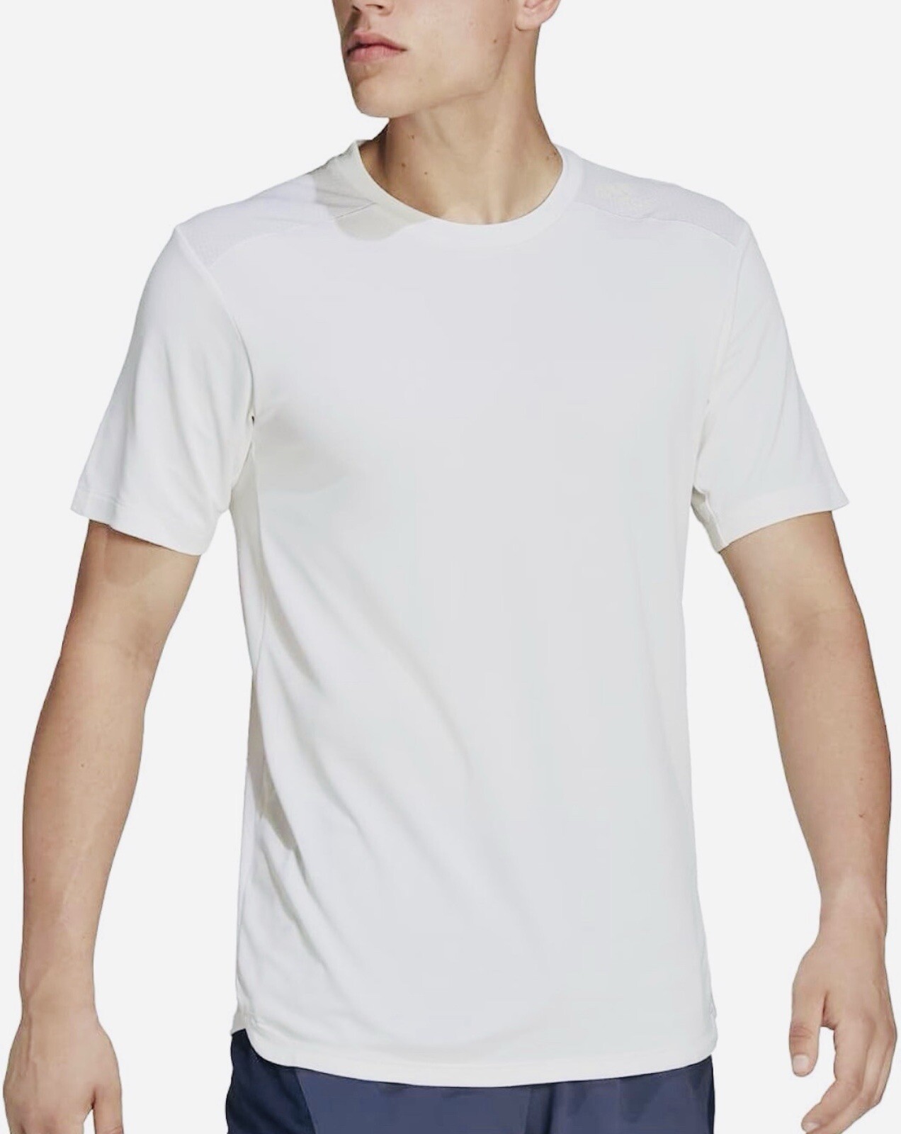Adidas Mens Designed 4 Training Heat.RDY T Shirt HB6533 Off White Size 2XL gallery