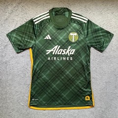 Adidas Portland Timbers 2023 Heritage Jersey Green Plaid Mens Medium HY5451
