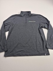 Marine Layer 1/4 Zip Pullover Mens XL Gray Long Sleeve Weekend Sport Shirt