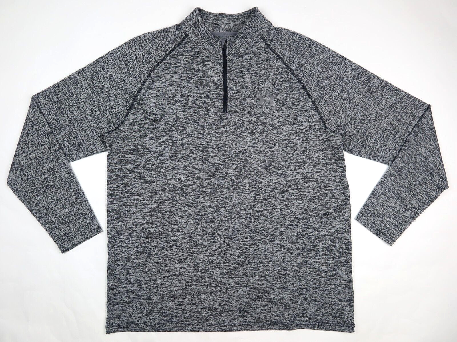 Under Armour Men’s Tech 1/4 Zip Lightweight Pullover Black / Graphite LARGE gallery
