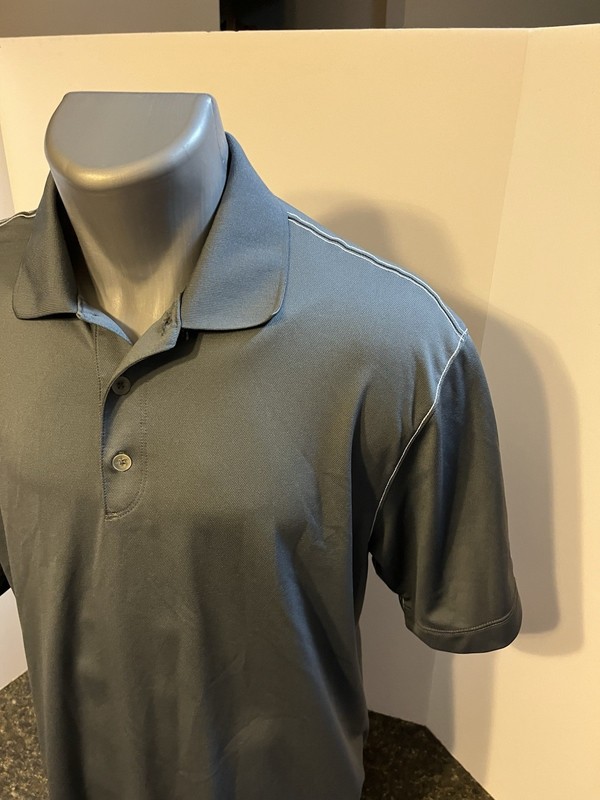 Nike Dri Fit Men's Polo Shirt Gray Large Polyester - Monster Energy Logo gallery