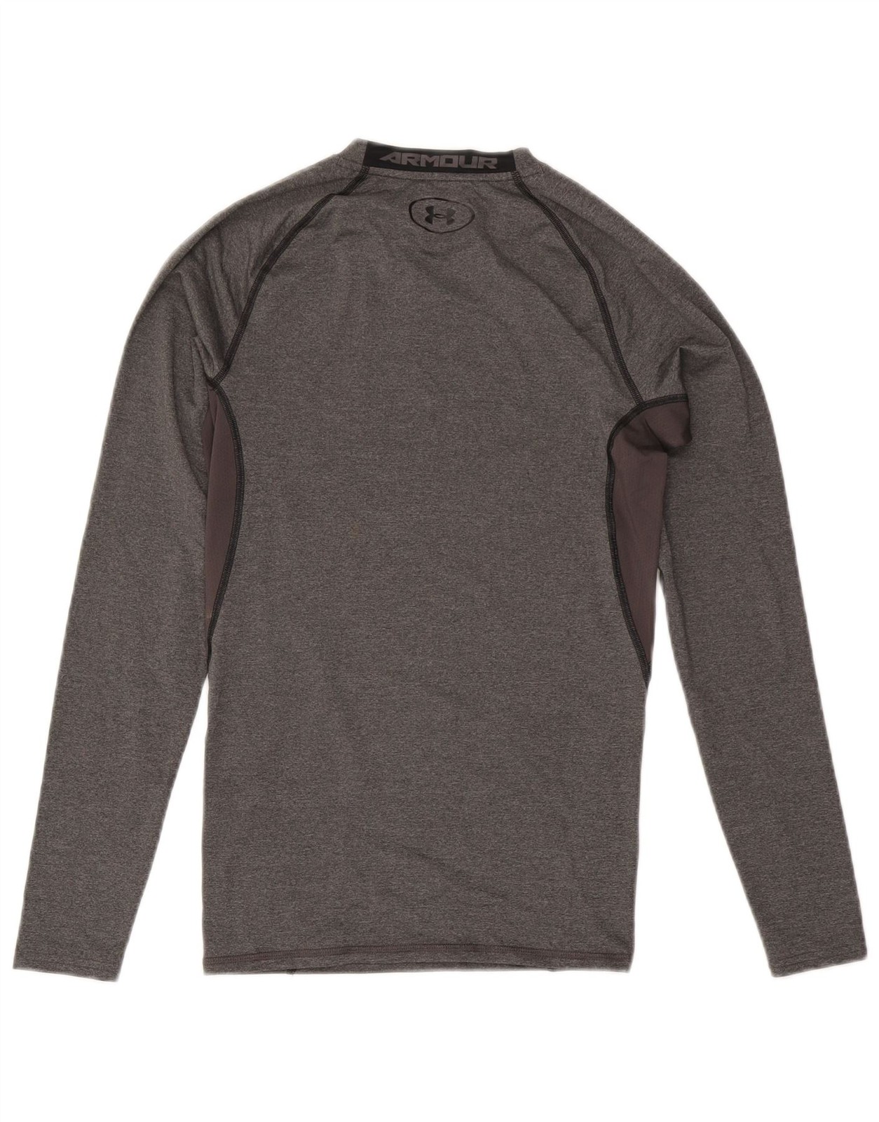 Under Armour Mens Heat Gear Top Long Sleeve Medium Grey Colourblock EA31 gallery