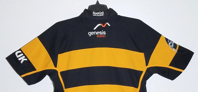 Men's Vintage Kooga Taranaki RFU Short Sleeve Rugby Jersey Size XL gallery