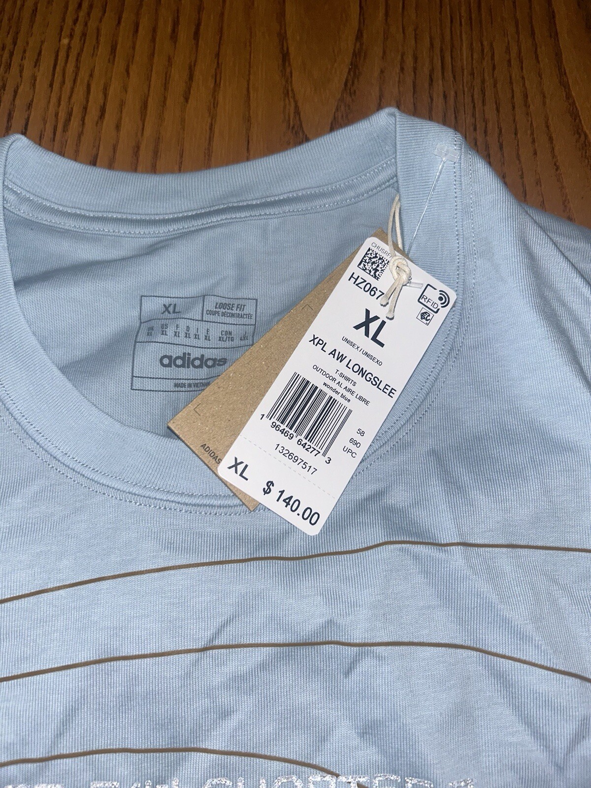 ADIDAS MENS TERREX AND WANDER LONG SLEEVE SHIRT XPL SIZE XL NWT $140 SHADOW BLUE gallery