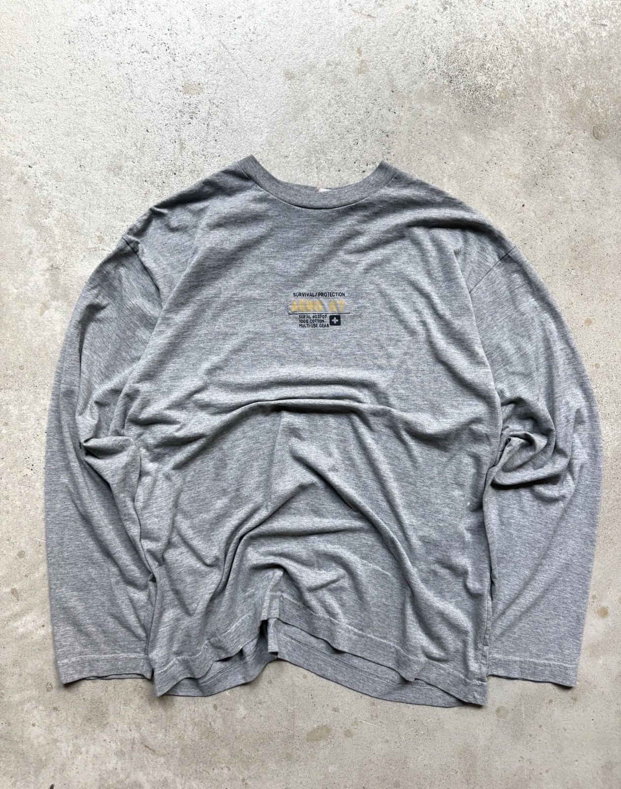 Vintage Aeropostale Survival Protection Y2K Long Sleeve Men’s TShirt L 24x28 gallery