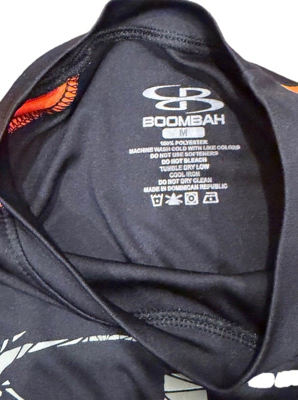 Boombah Black Orange Raglan Size M Softball Jersey Shirt Athletic Tee gallery