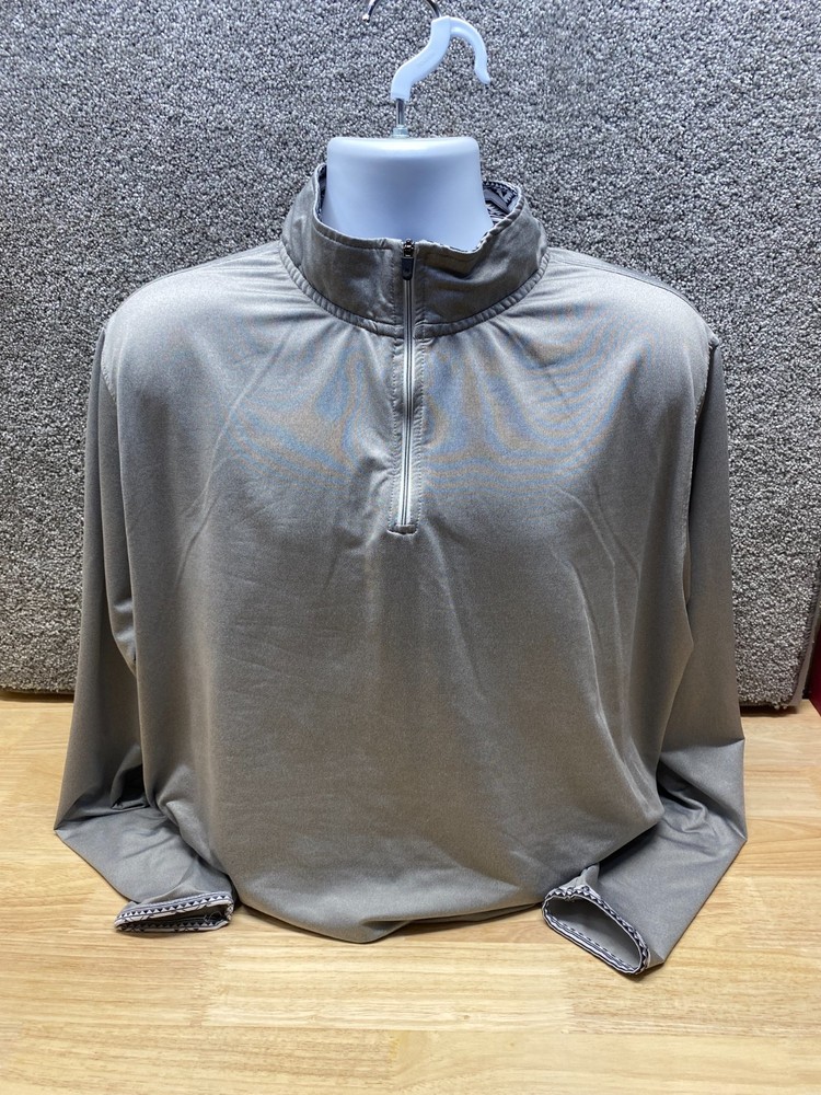Rafter C 1/4 Zip Pullover Mens XXL Gray Southwestern Performance
