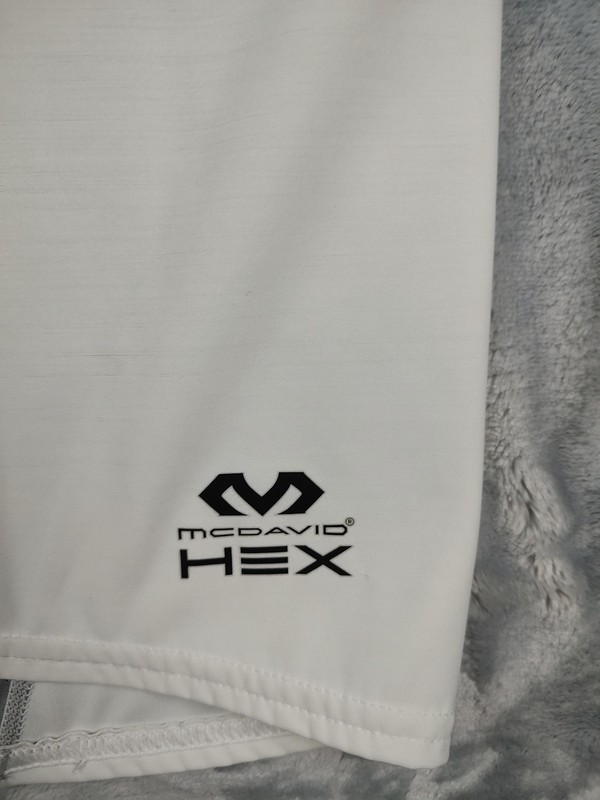 McDavid HEX Tank Shirt Mens Large Gray White Padded Compression Top Sleeveless gallery